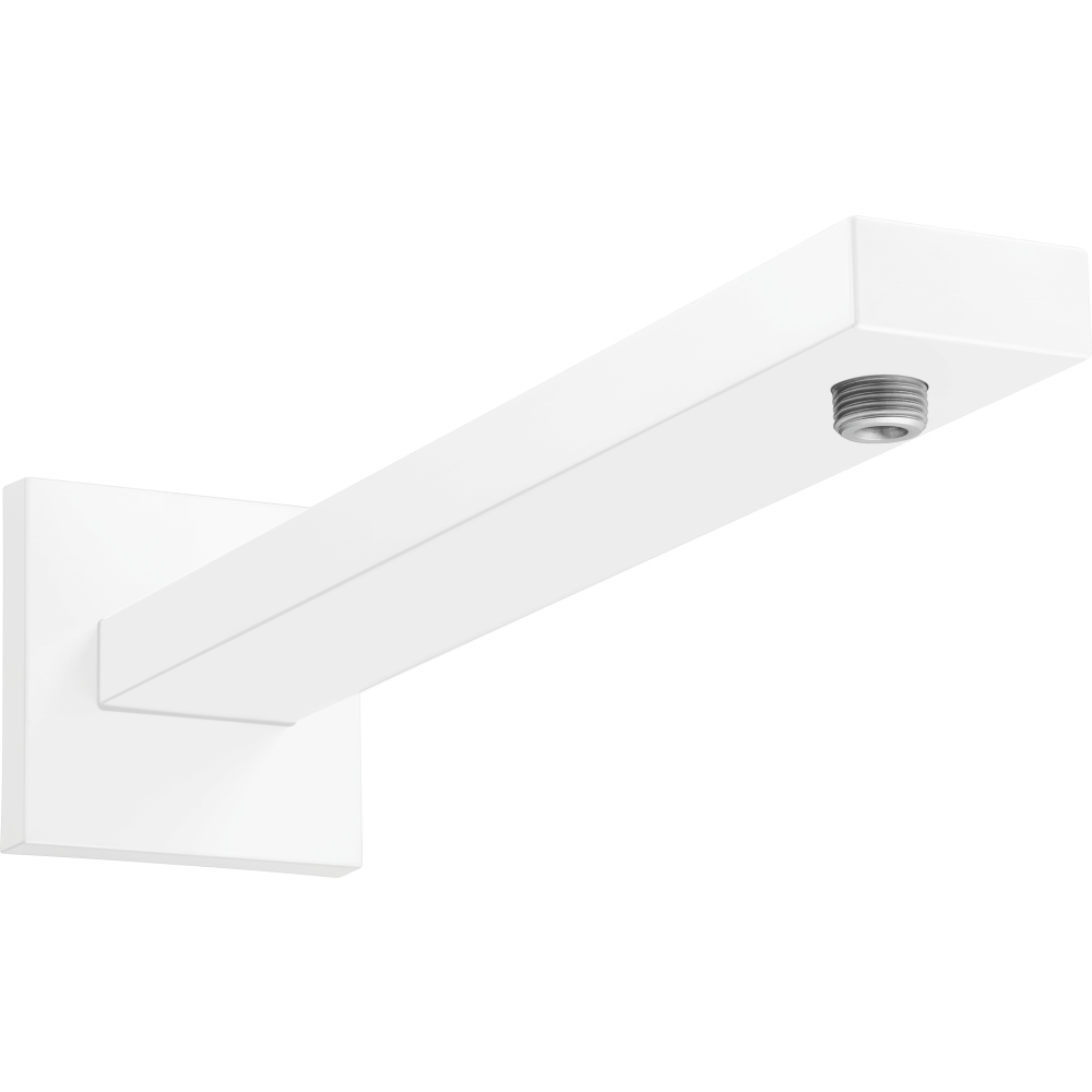 Душевой кронштейн hansgrohe Square настенный 389 мм 27694700, матовый белый