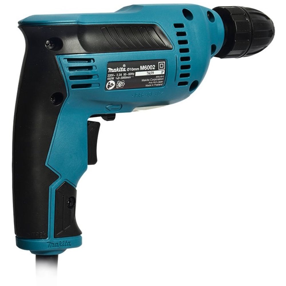 Дрель Makita M6002B, 450 Вт, 3000 об/мин