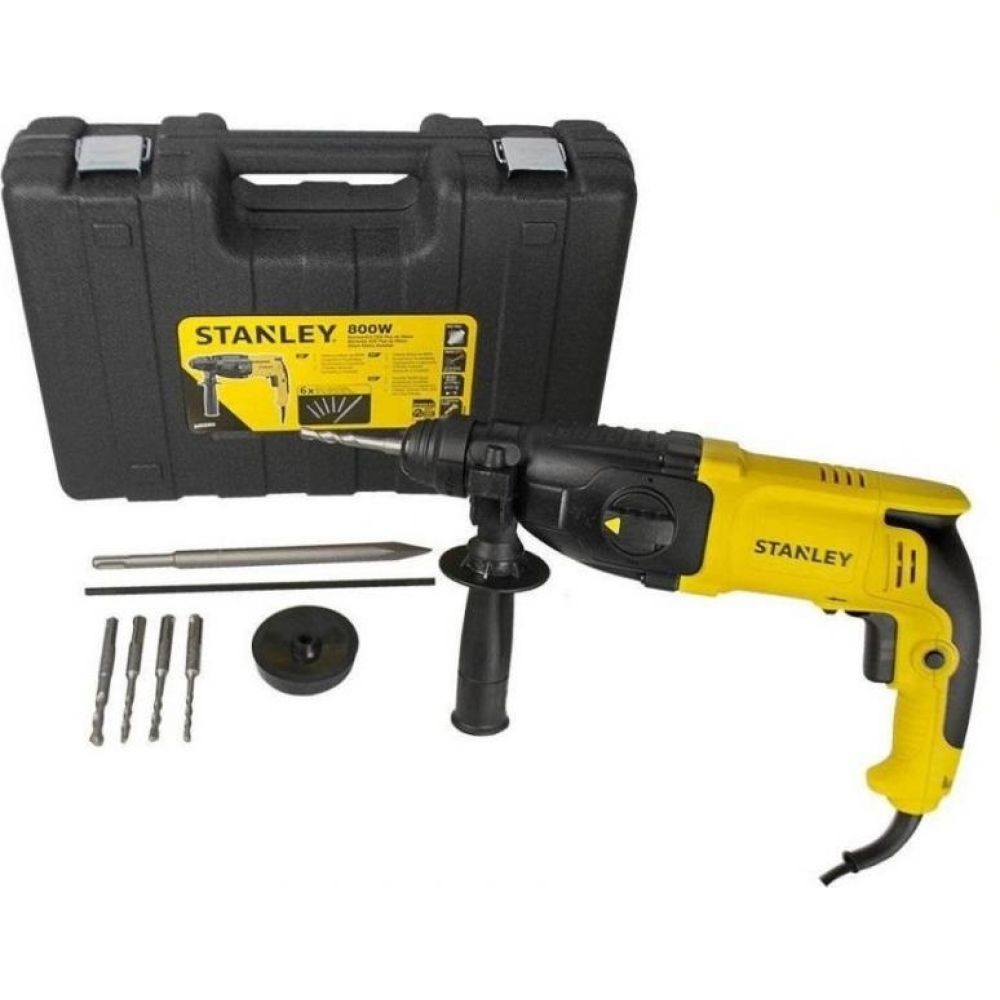 Перфоратор STANLEY SHR263KA, SDS+ 800 Вт, 3.4 Дж, SHR263KA + набор оснастки