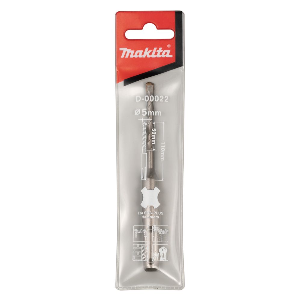 Бур Makita SDS-PLUS 5x50x110, D-00022