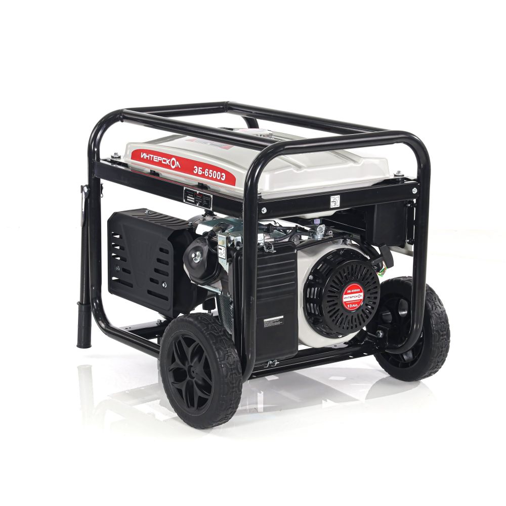 Генератор бензиновый ИНТЕРСКОЛ ЭБ-6500Э синхронный, 10.6 л.с., 5 кВт (795.0.0.40)