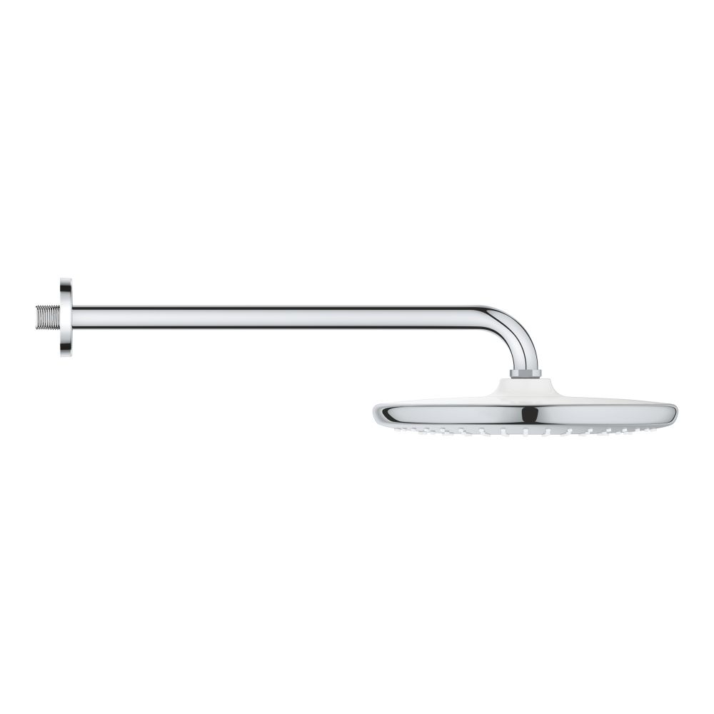 Верхний душ GROHE Tempesta 250, 9,5 л/мин, 1 режим, 380 мм, хром/белый (26668000)