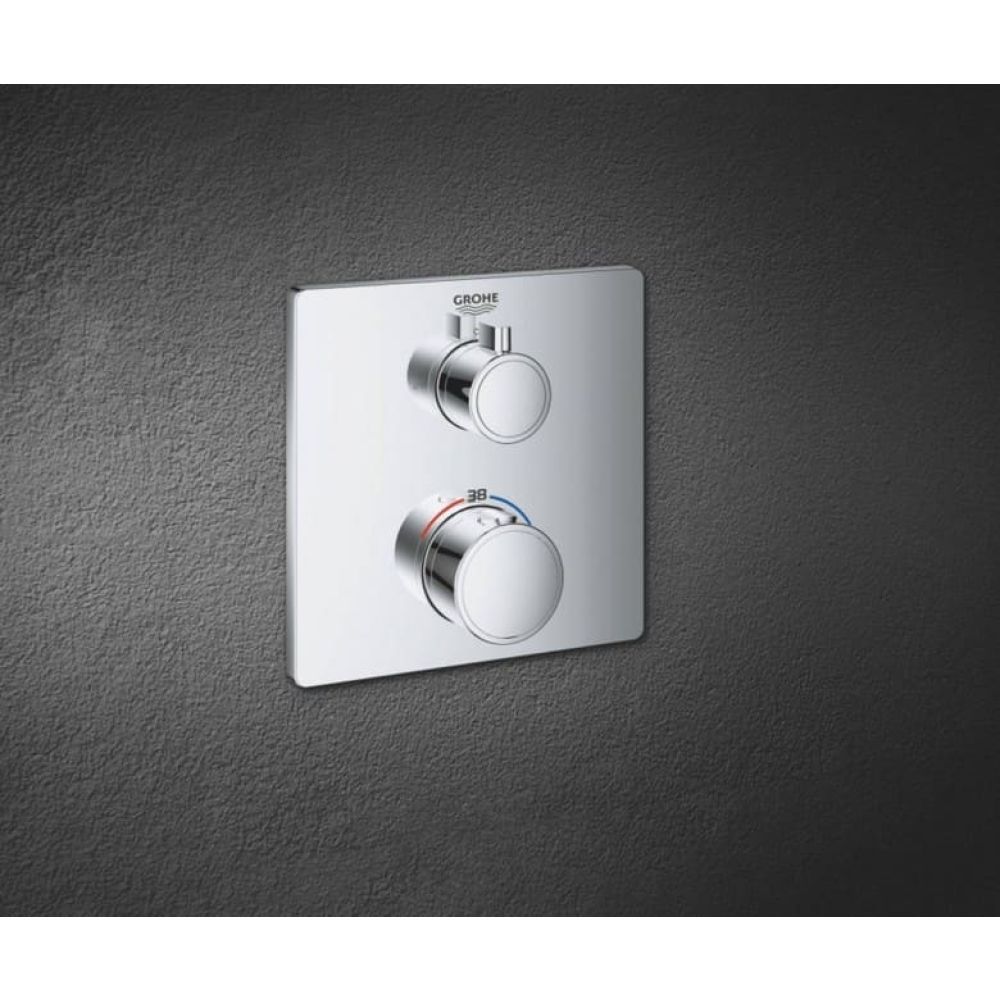 Внешняя часть термостата для ванны GROHE Grohtherm на 2 потребителя, хром (24080000)