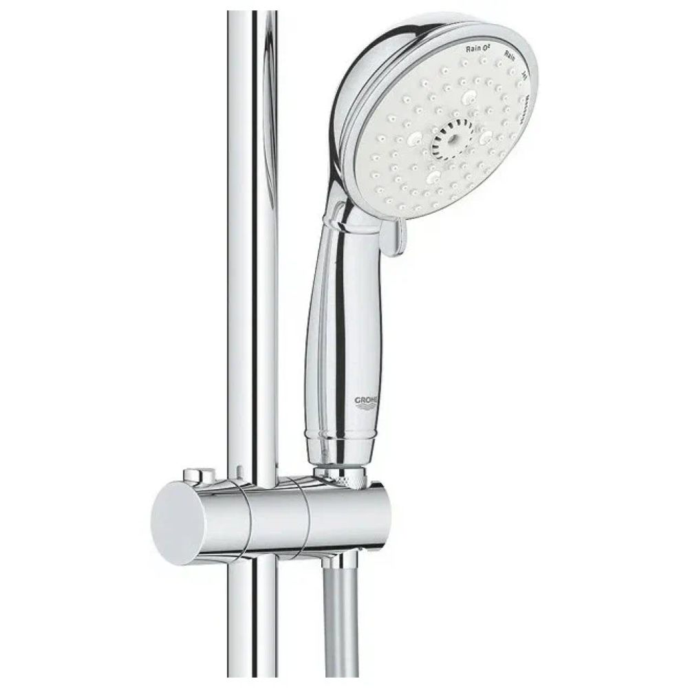 Душевая система GROHE New Tempesta Rustic 200 с переключателем потоков, хром (27399002)