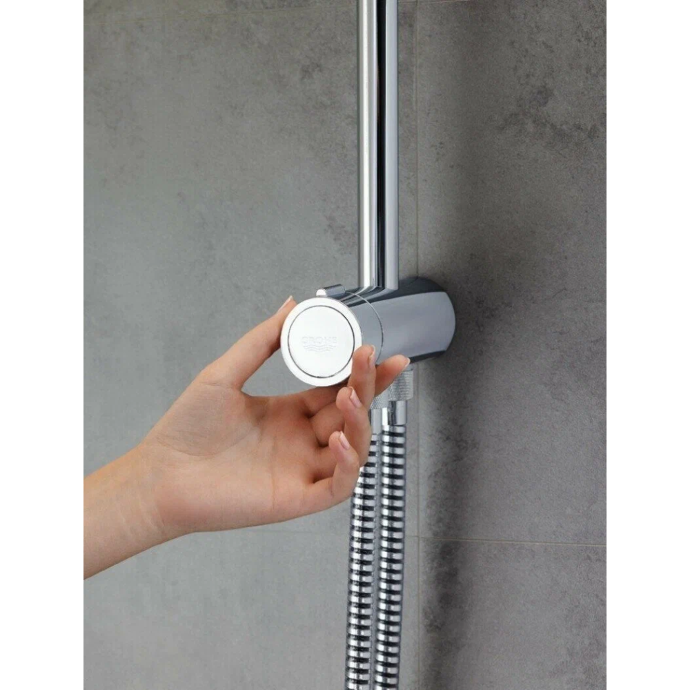 Душевая система GROHE New Tempesta Rustic 200 с переключателем потоков, хром (27399002)