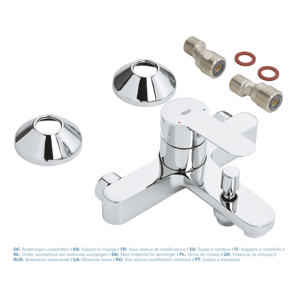 Смеситель для ванны GROHE BauEdge, хром (23605000)