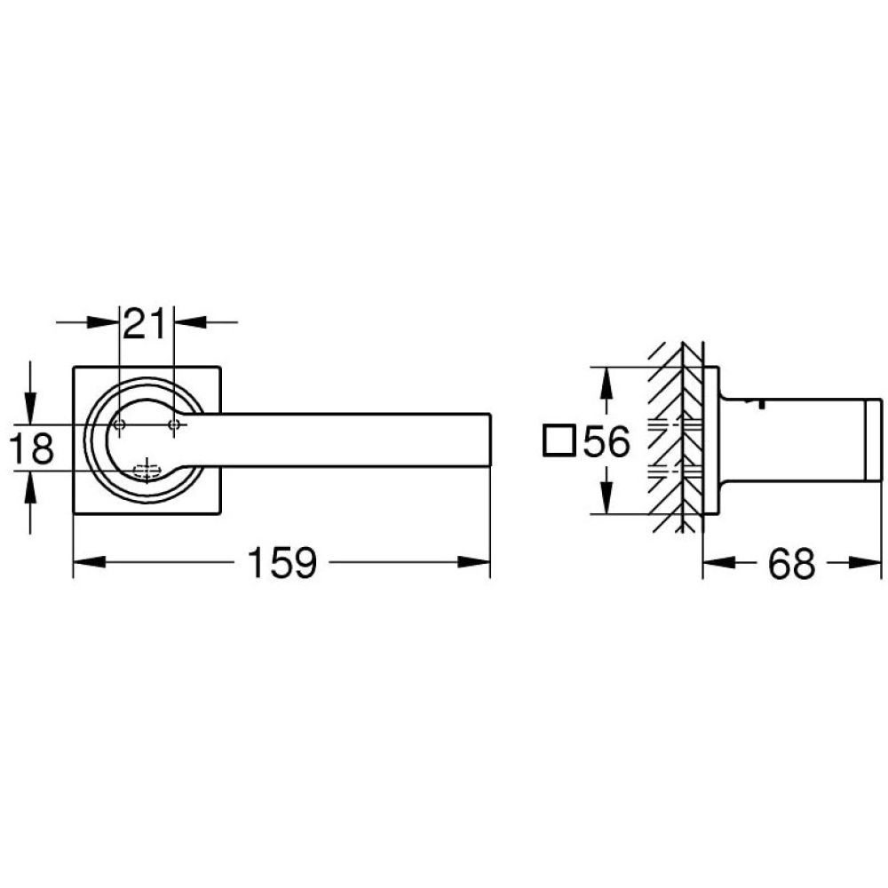Держатель для туалетной бумаги GROHE Allure, холодный рассвет матовый (40279GN1)