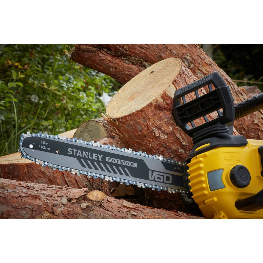Аккумуляторная цепная пила STANLEY FATMAX V60, 54 В, 35 см, 13.4 м/с, без АКБ и ЗУ (SFMCCSB664B-XJ)