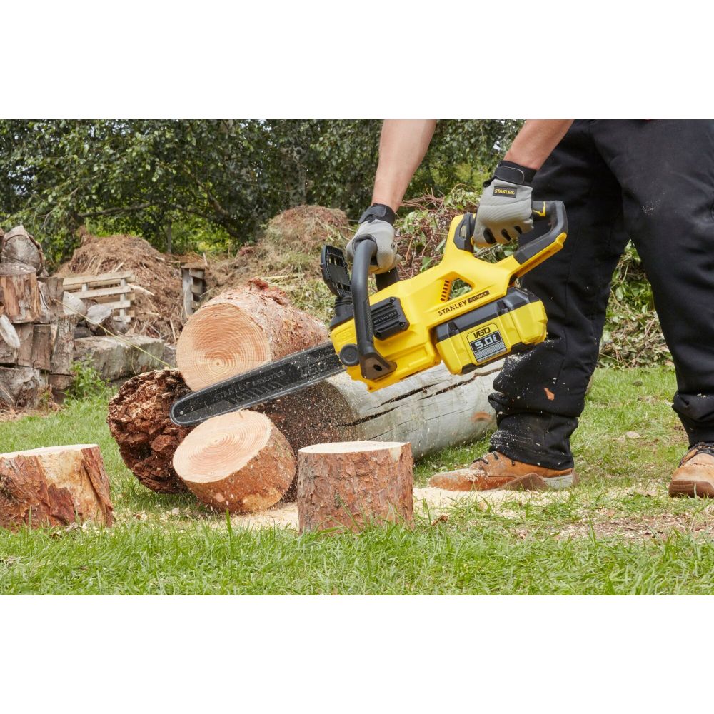 Аккумуляторная цепная пила STANLEY FATMAX V60, 54 В, 35 см, 13.4 м/с, без АКБ и ЗУ (SFMCCSB664B-XJ)
