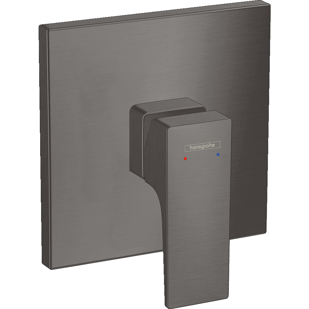 Внешняя часть смесителя для душа hansgrohe Metropol скрытого монтажа 32565340, шлифованный черный хром