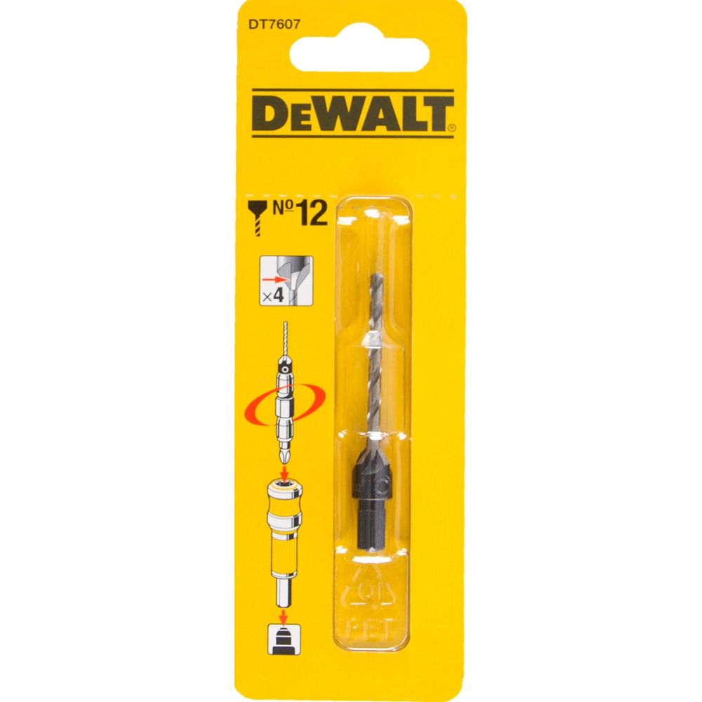 Пилотное сверло с зенкером DEWALT Flip&Drive, 6 мм (DT7607-XJ)