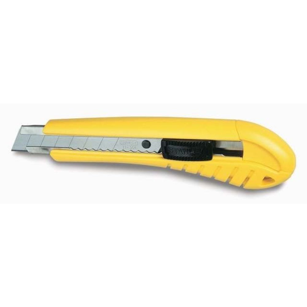 Нож STANLEY 1-10-280, с самофиксирующимся 18-мм лезвием с отламывающимися сегментами 180 X 18 мм