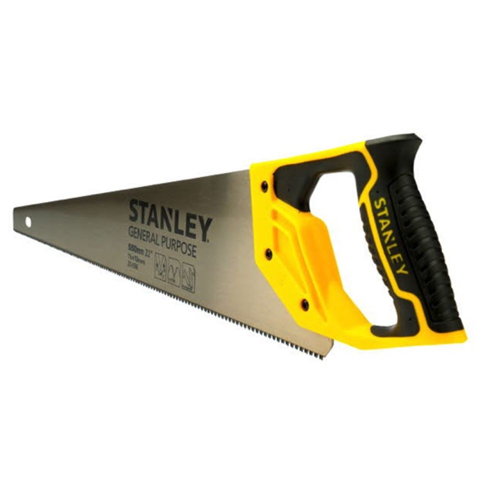 Ножовка по дереву General Purpose с закаленным зубом STANLEY 1-20-096, 11 х 550мм