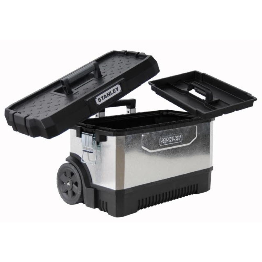 Ящик с колесами металлопластмассовый гальванизированный STANLEY 1-95-828