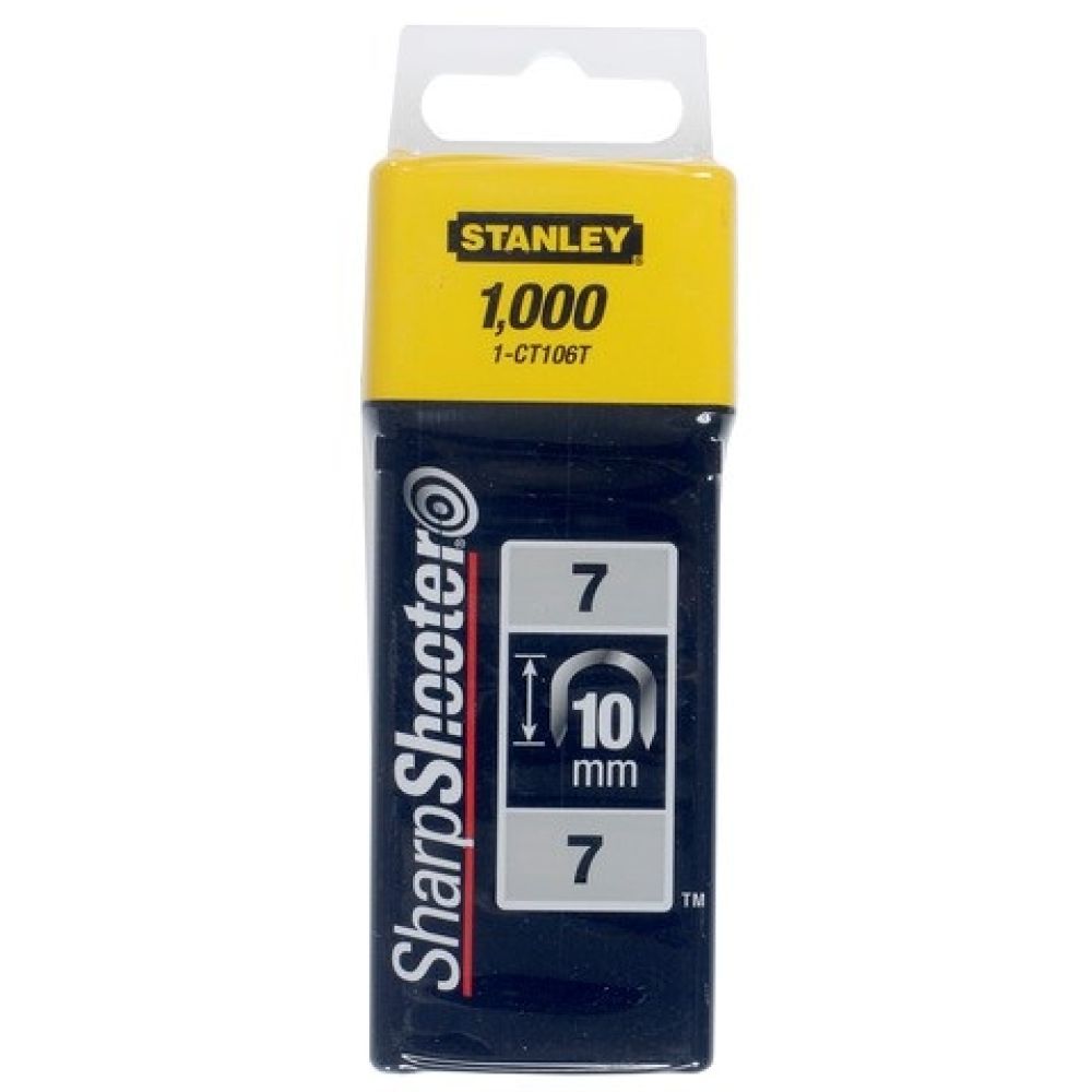Скоба для степлера STANLEY 1-CT106T, для крепления кабеля тип 7 (CT100) 10 мм/ 3/8x1000 шт.