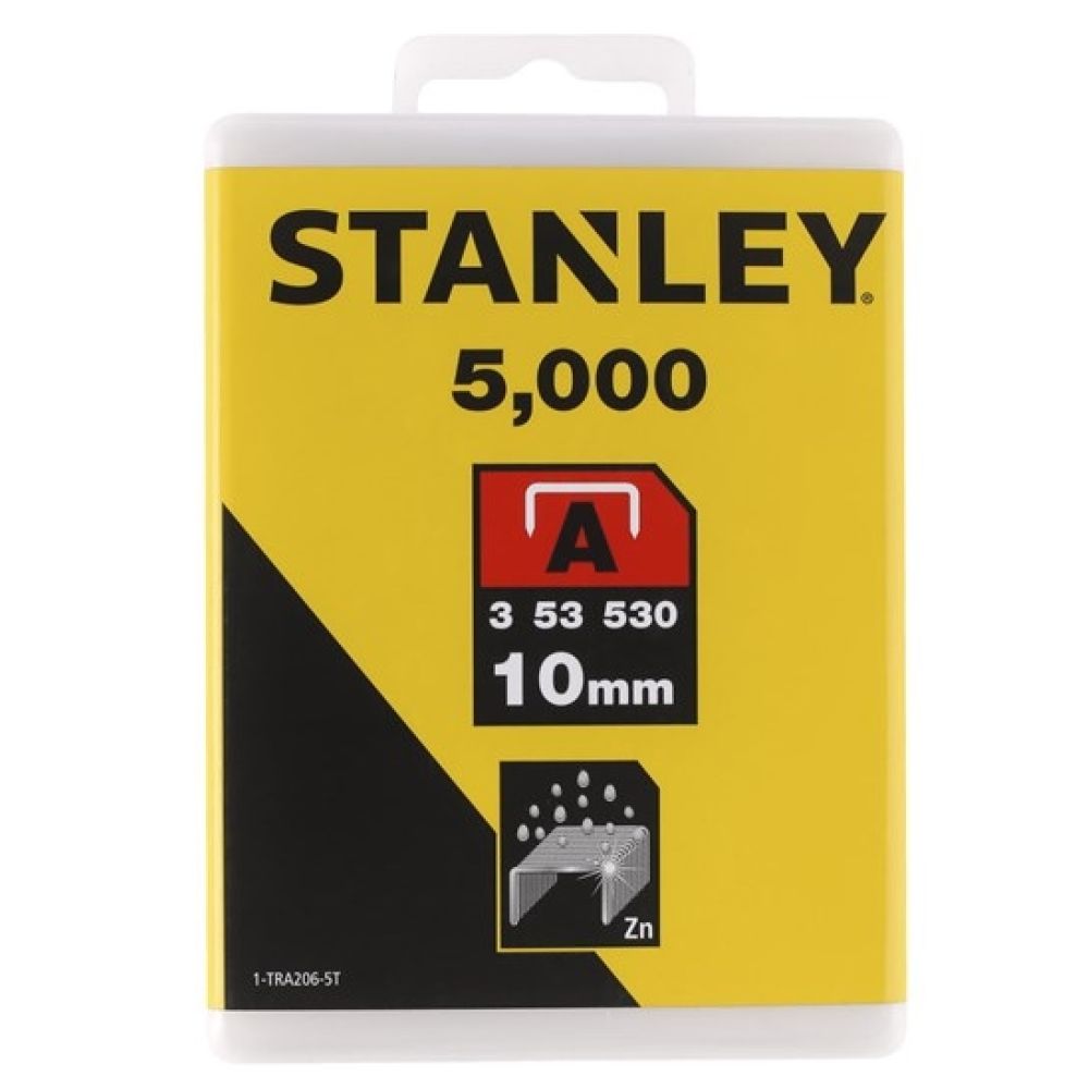 Скоба для степлера Light Duty STANLEY 1-TRA206-5T, тип A (5/53/530) 10 мм/3/8x5000 шт.