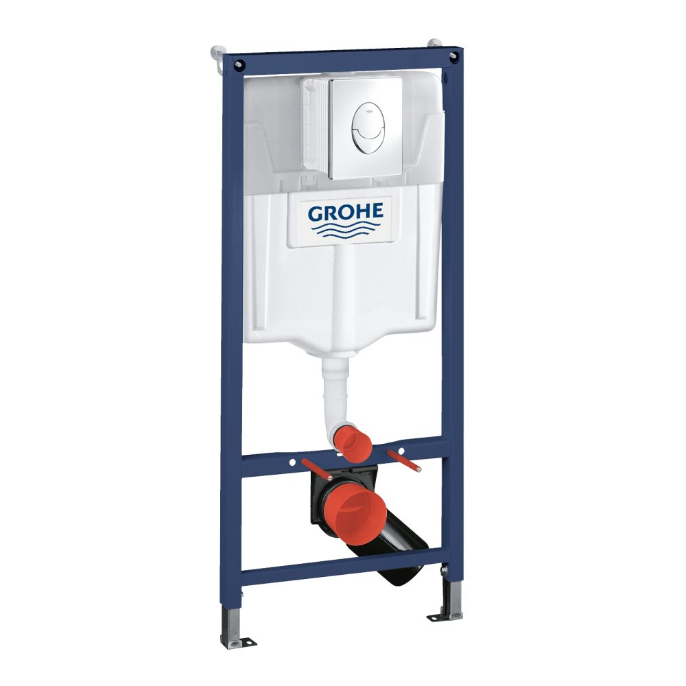 Инсталляция для подвесного унитаза GROHE Solido 3 в 1, с накладной панелью Skate Air (38956000)