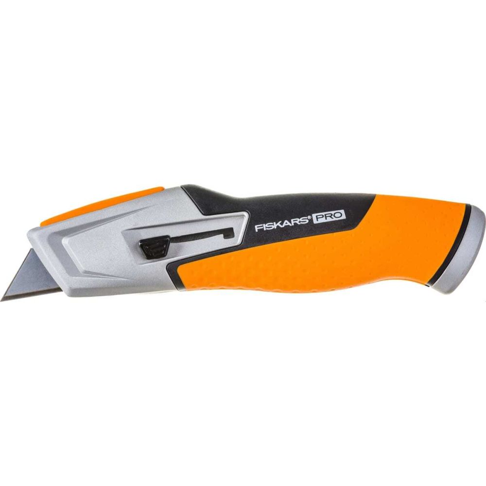Нож строительный Fiskars CarbonMax с выдвижным сменным лезвием, 1027223