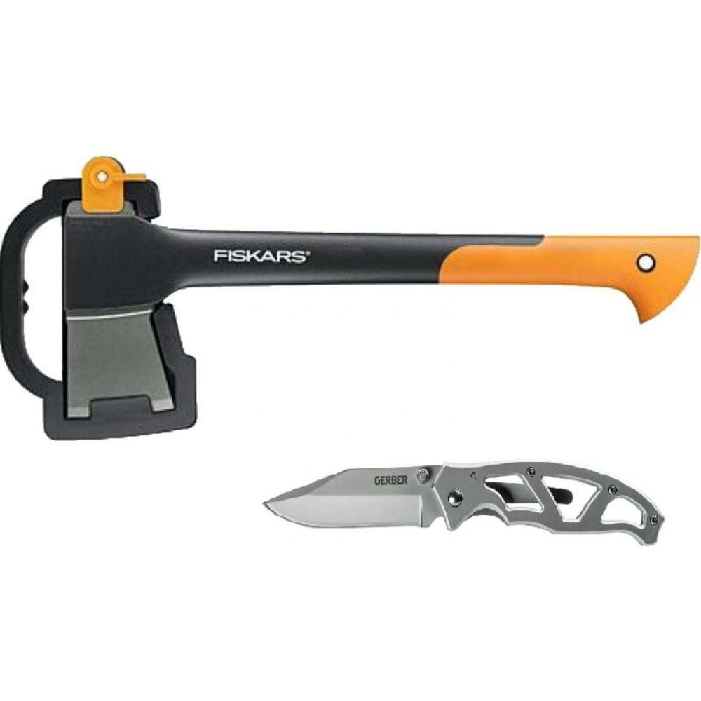 Набор Fiskars: топор малый плотницкий + складной нож Paraframe, 1057911
