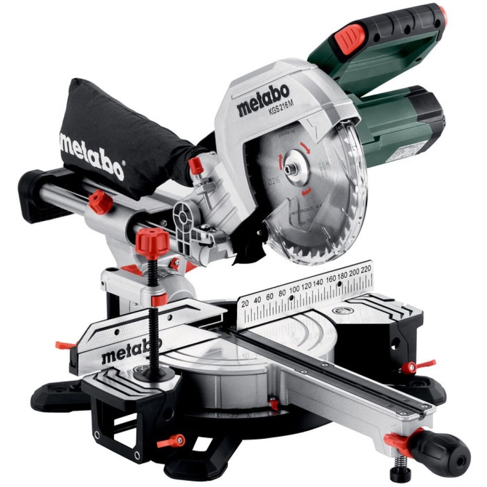 Торцовочная пила Metabo KGS 216 M, 1500 Вт, 216 мм, 5000 об/мин (613216000)