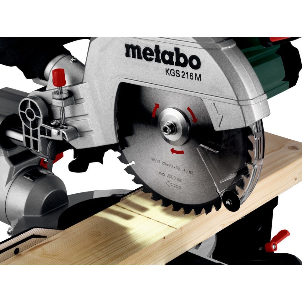 Торцовочная пила Metabo KGS 216 M, 1500 Вт, 216 мм, 5000 об/мин (613216000)