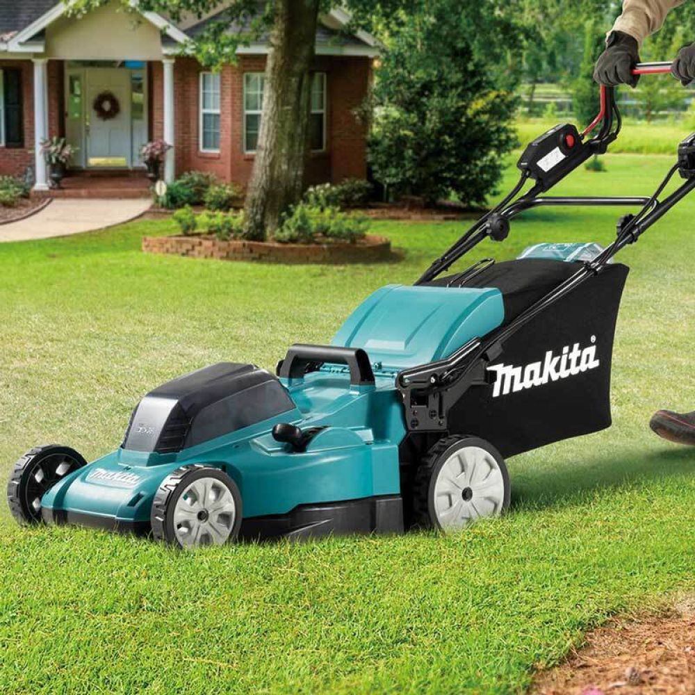 Аккумуляторная газонокосилка Makita LXT 2x18 В, 48 см, 62 л, без АКБ и ЗУ, DLM481Z