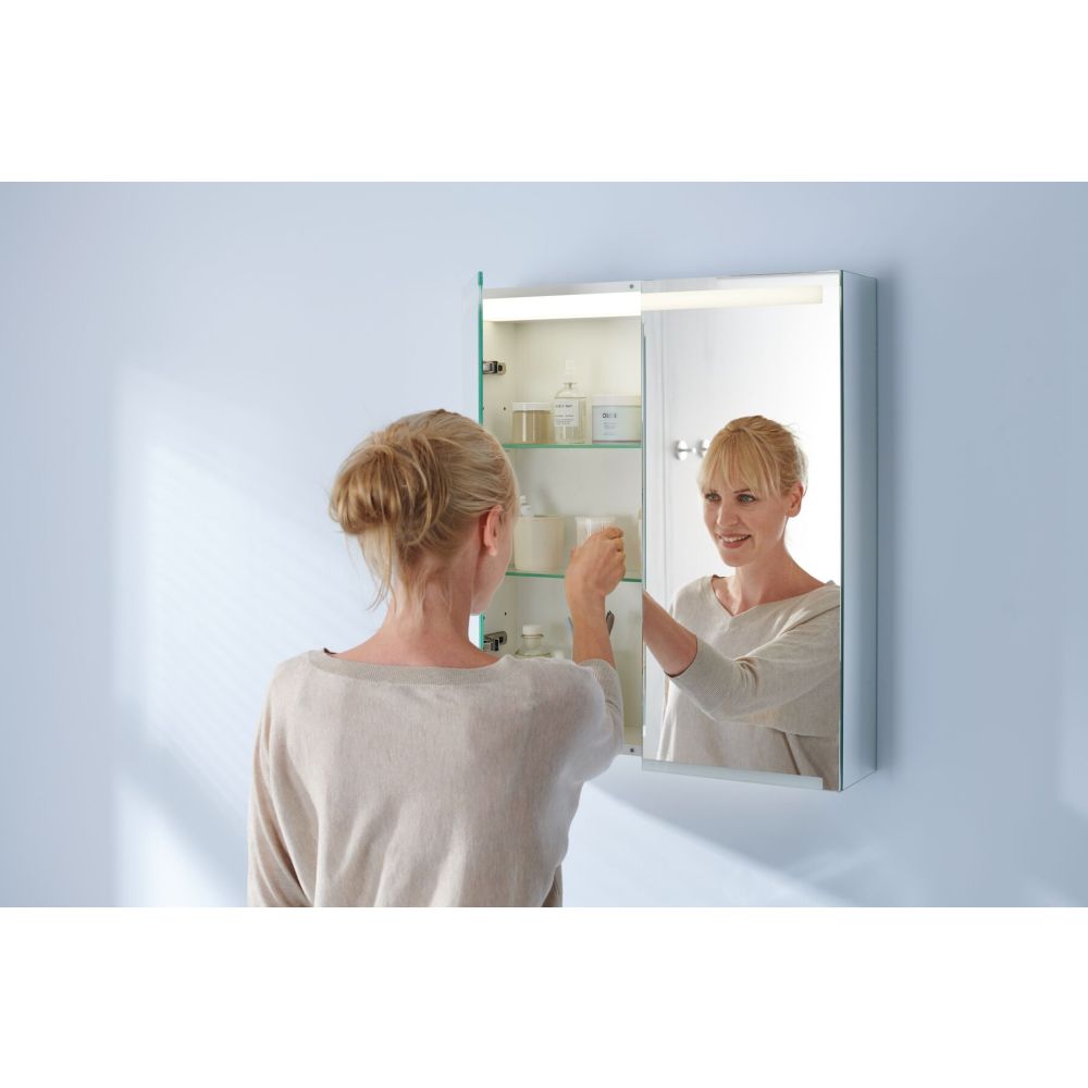 Зеркальный шкаф Geberit Option 75 см, хром, 500.205.00.1