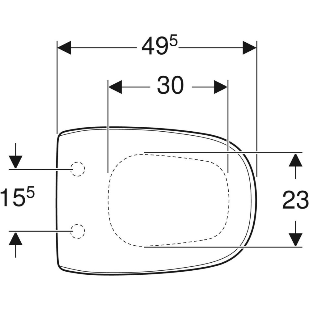 Сиденье для унитаза Geberit Citterio, 500.540.01.1