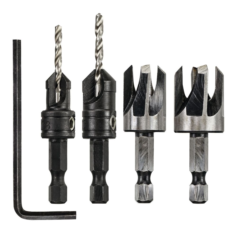 Набор резаков DEWALT DT7620, для пробок и сверл с зенкерами, 5 предметов