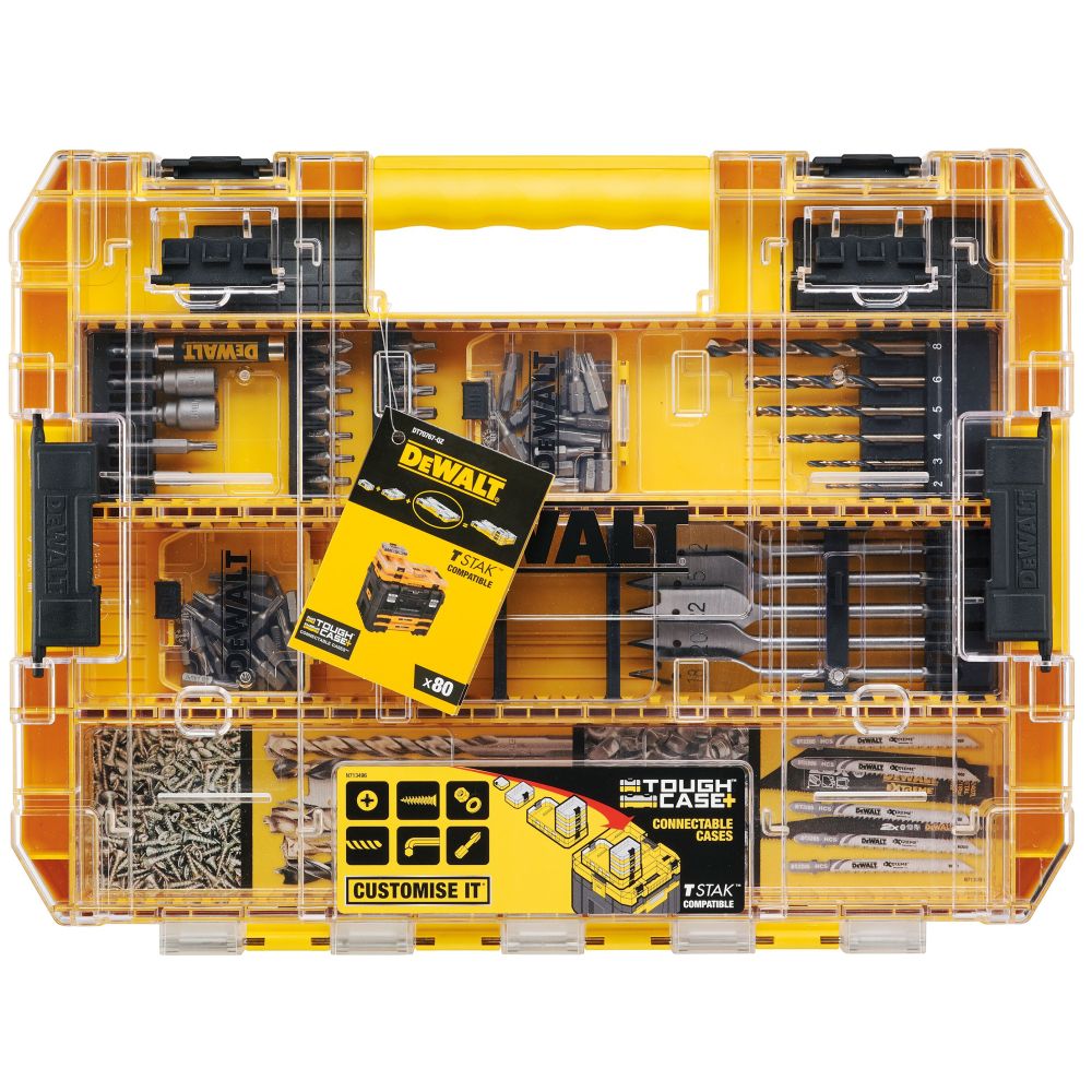 Набор оснастки DEWALT DT70767, 80 шт., в кейсе (DT70767-QZ)
