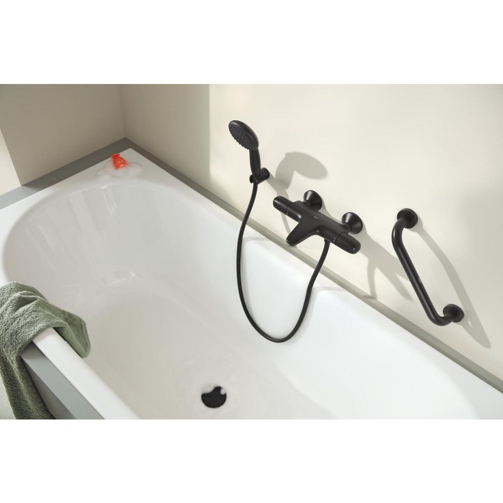 Термостат для ванны GROHE Grohtherm 1000, матовый черный (348162433)