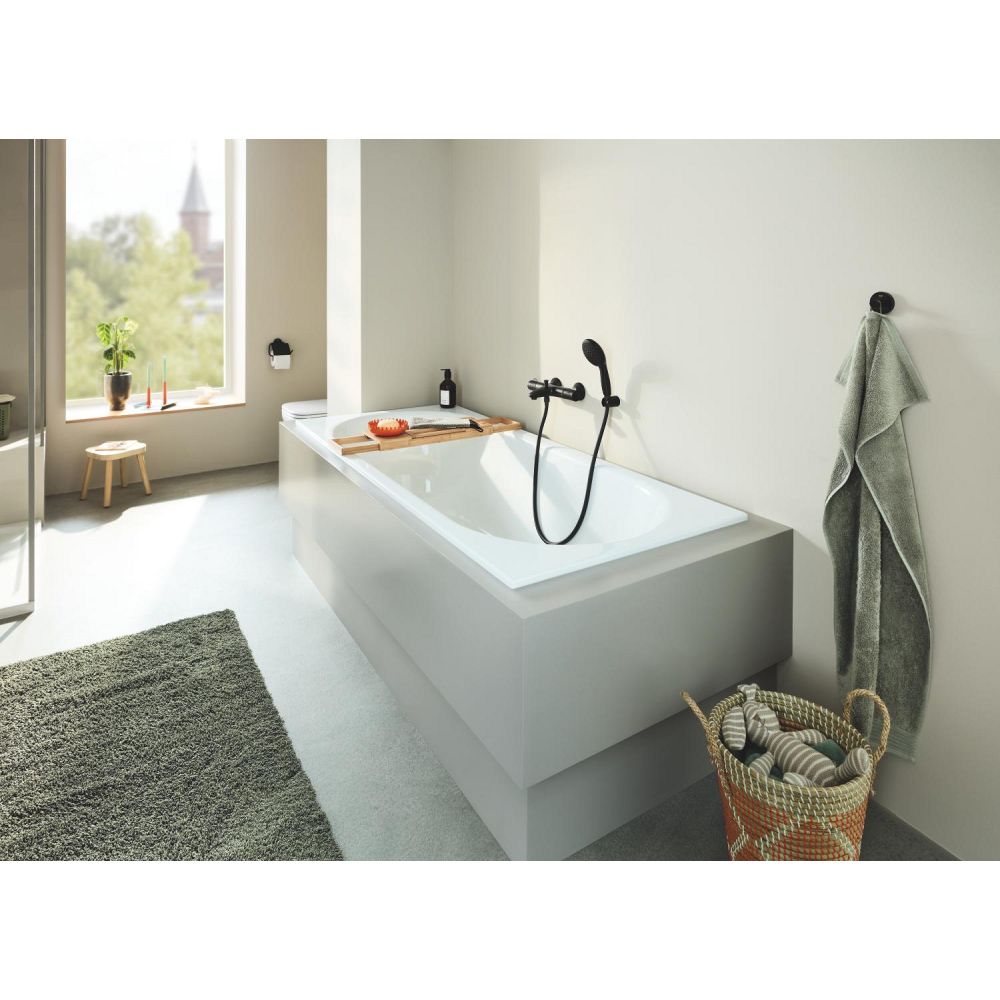 Термостат для ванны GROHE Grohtherm 800, матовый черный (1022032430)
