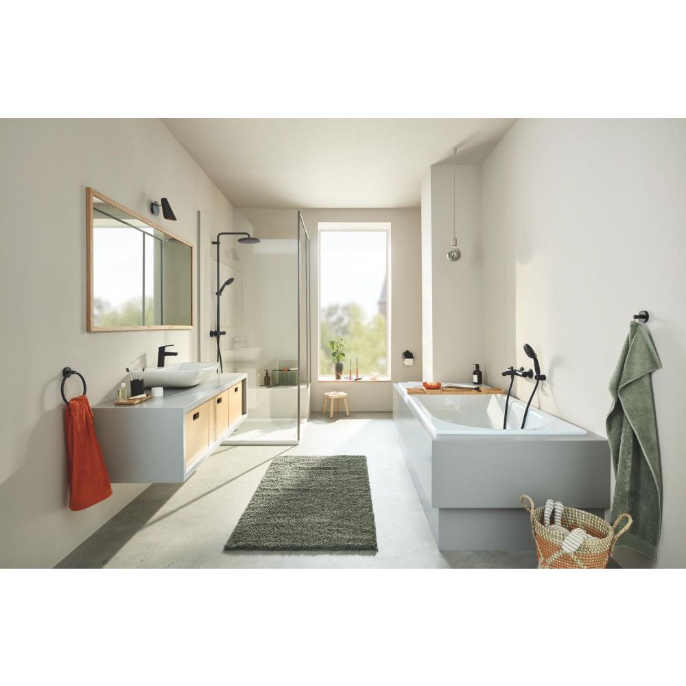 Термостат для ванны GROHE Grohtherm 800, матовый черный (1022032430)