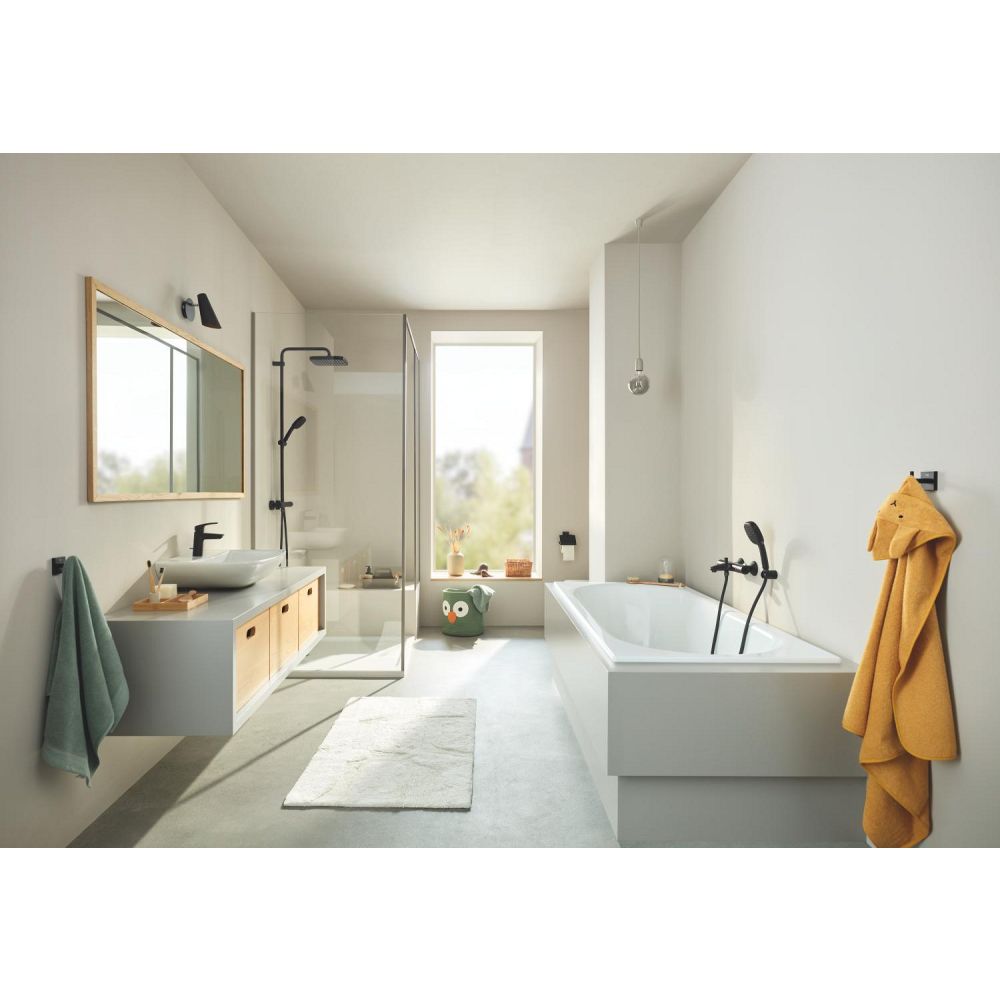 Термостат для ванны GROHE Grohtherm 800, матовый черный (1022032430)