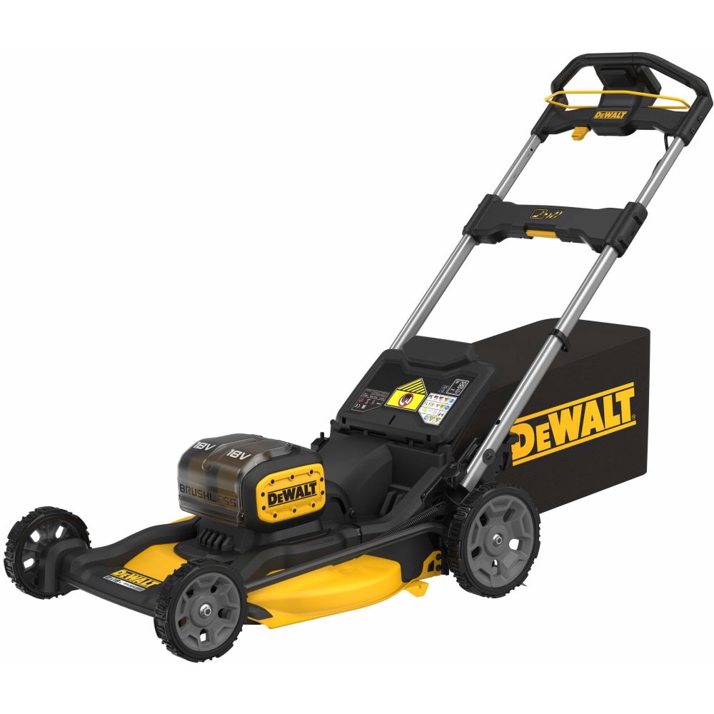 Аккумуляторный набор садовой техники DEWALT, 18 В: газонокосилка DCMWP134 + кусторез DCMHT564 + воздуходувка DCV100, без АКБ без ЗУ