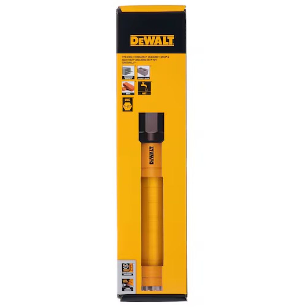 Коронка алмазная DEWALT DCDW104, 102 мм, 1 шт. (DCDW104-XJ)