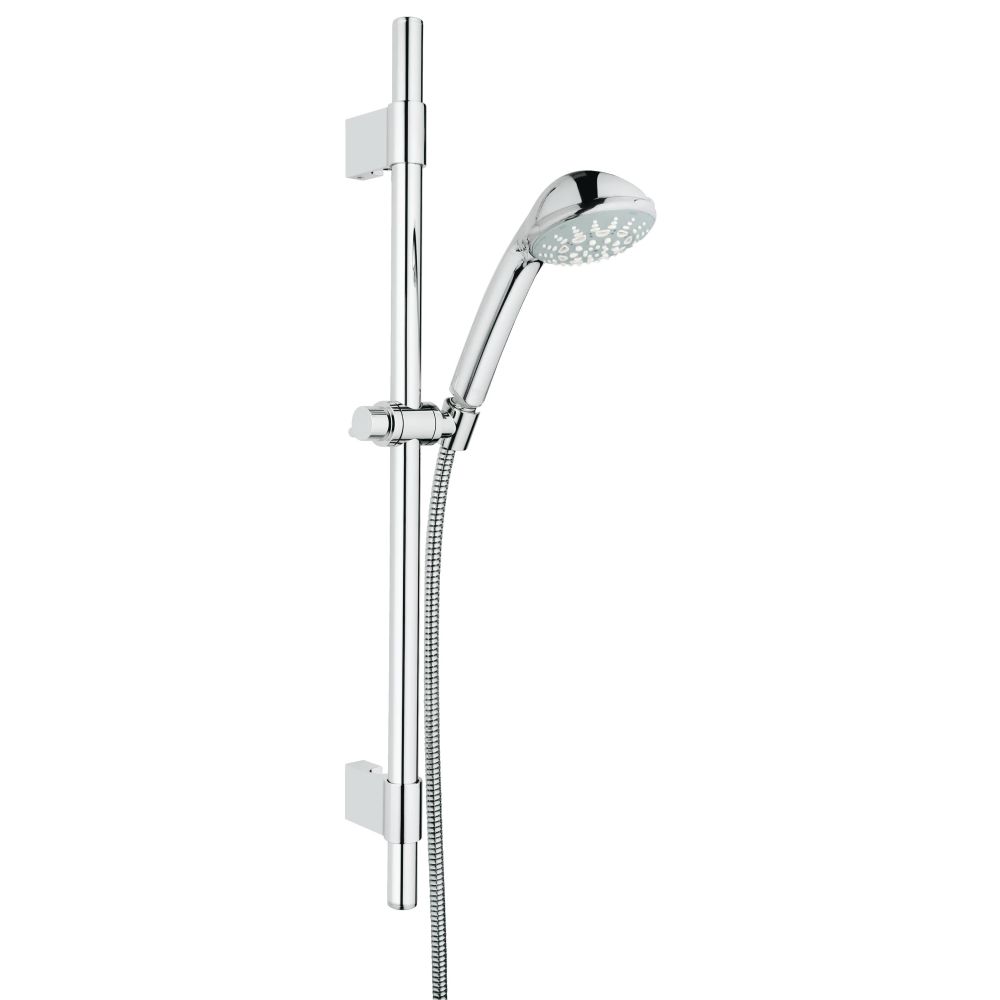 Душевой гарнитур GROHE Relexa Five 100, 5 режимов струи, душевая штанга 600 мм, 7,5 л/мин, хром (28964001)