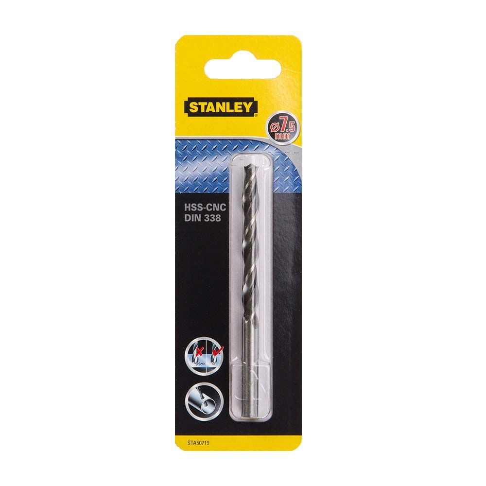 Сверло по металлу STANLEY STA50719, HSS-G CROWN 7,5x109x69 мм