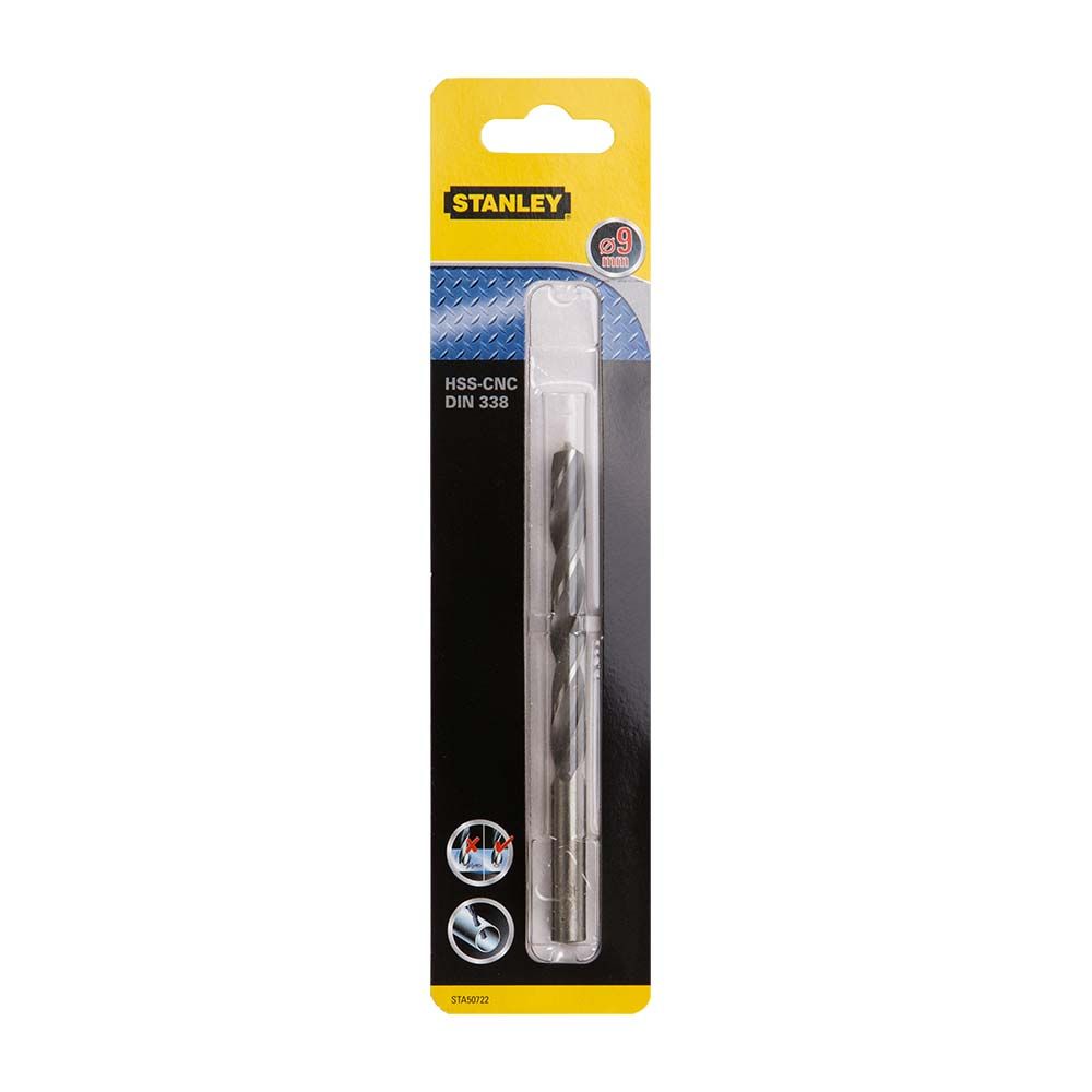 Сверло по металлу STANLEY STA50722, HSS-G CROWN 9x125x81 мм