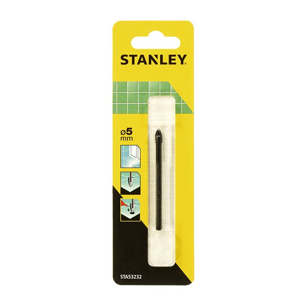 Сверло перьевое по стеклу и керамике STANLEY STA53232, 5x58 мм