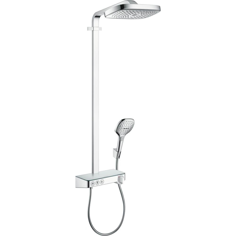 Душевая система hansgrohe Raindance Select E 300 3jet с термостатом ShowerTablet Select 300 27127000, хром