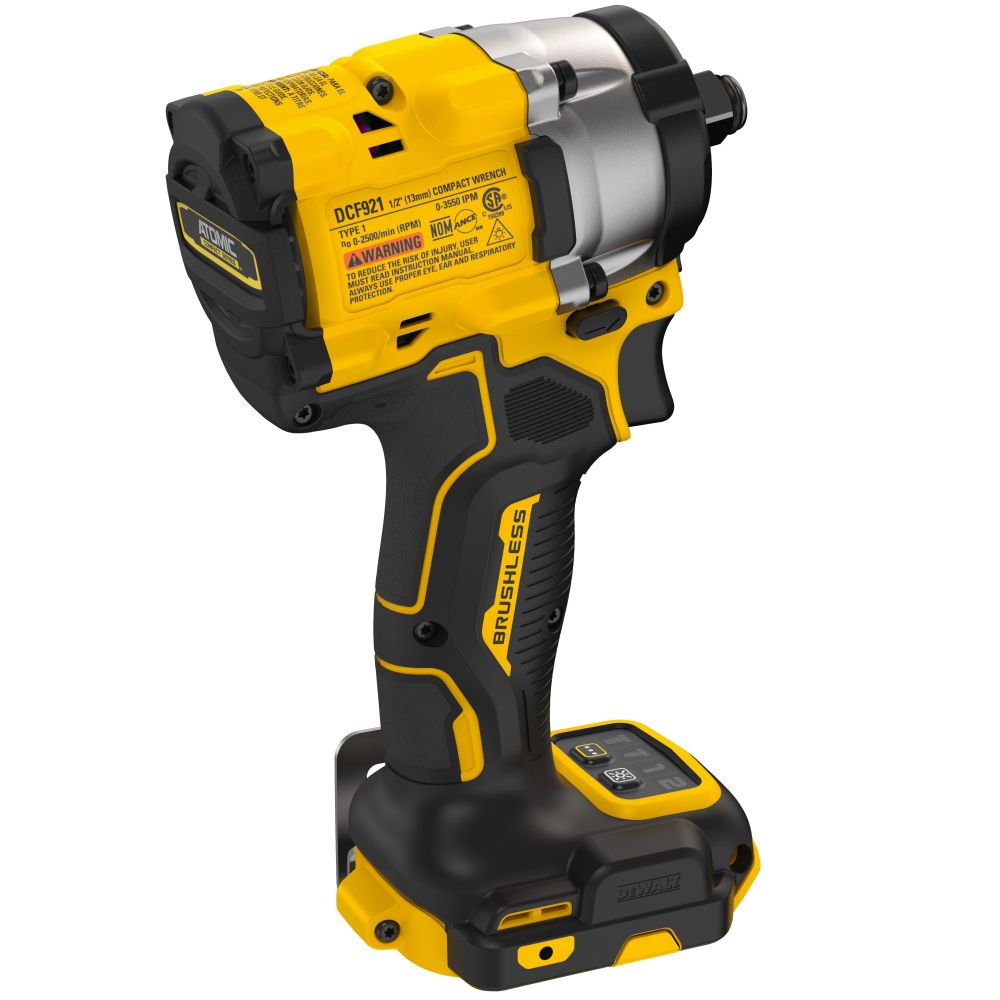 Аккумуляторный гайковерт DEWALT DCF921P1, 18 В, 610 Нм, 3550 уд/мин, с АКБ 5 Ач и ЗУ (DCF921P1N-XJ)