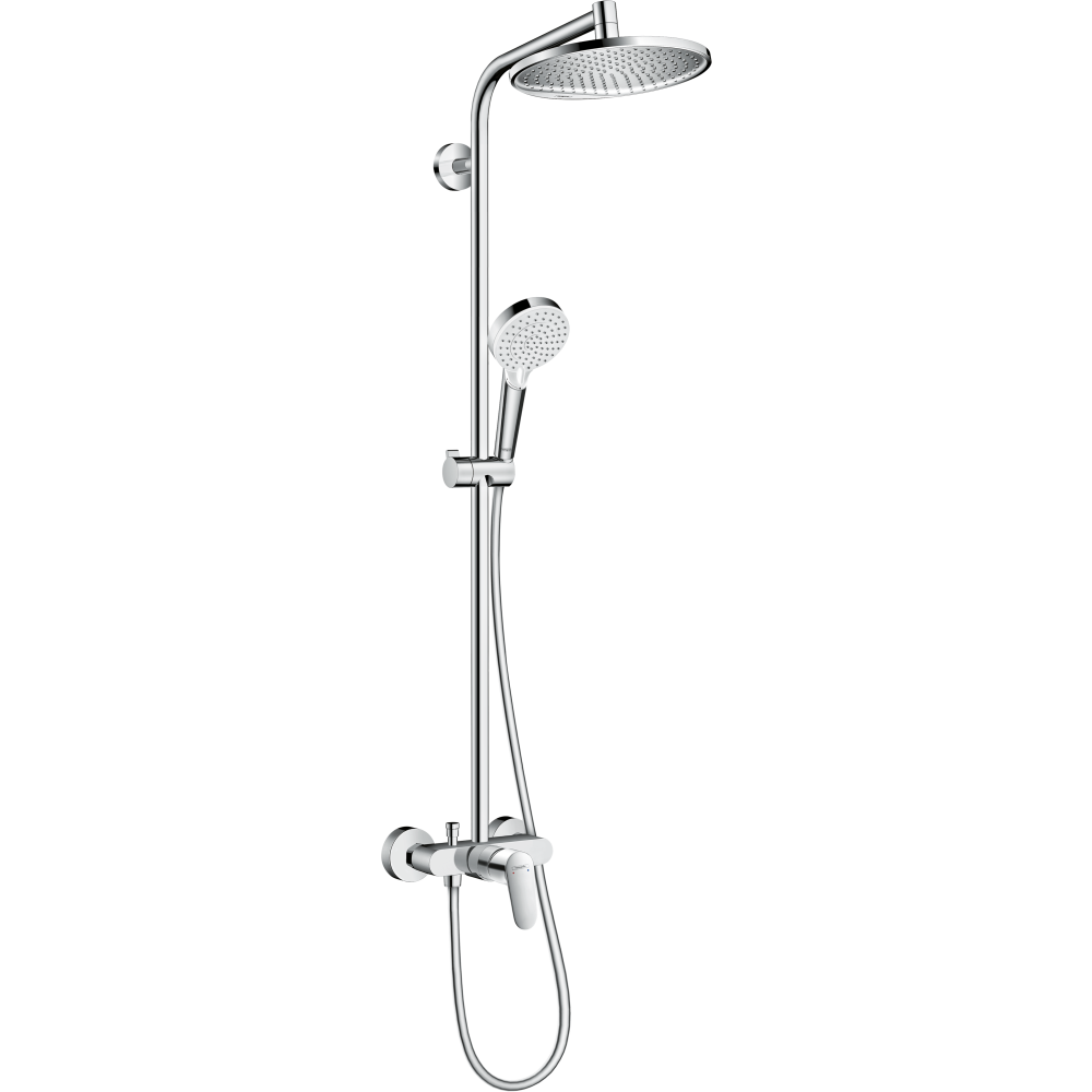 Душевая система hansgrohe Crometta S 240 1jet со смесителем для душа 27269000, хром