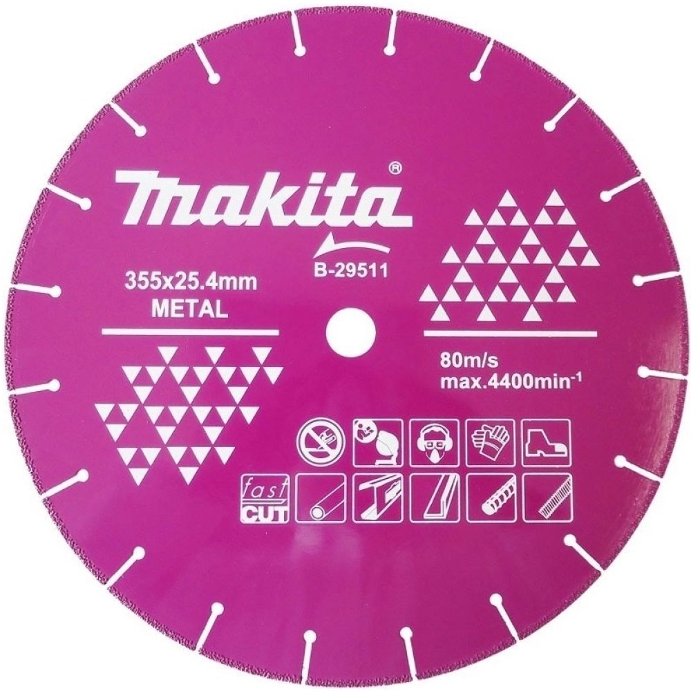 Диск алмазный Makita B-29511, по металлу, 355х25.4х3.5 мм