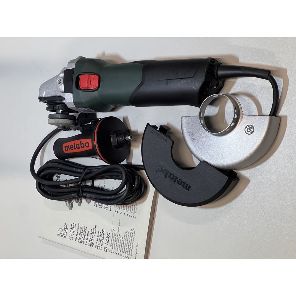 Угловая шлифмашина Metabo WEV 11-125 Quick, 1100 Вт, 125 мм, 10500 об/мин, (УЦЕНЕННЫЙ ТОВАР) (603625000/U)