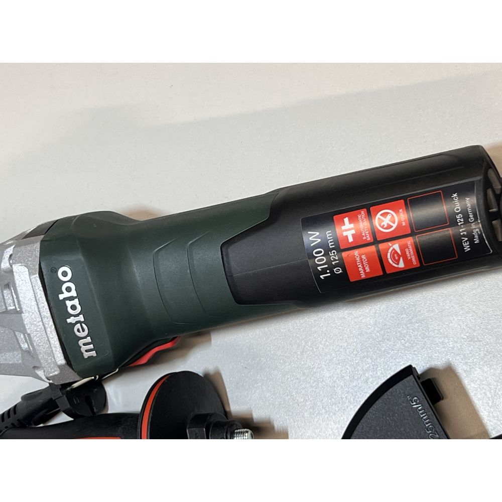 Угловая шлифмашина Metabo WEV 11-125 Quick, 1100 Вт, 125 мм, 10500 об/мин, (УЦЕНЕННЫЙ ТОВАР) (603625000/U)