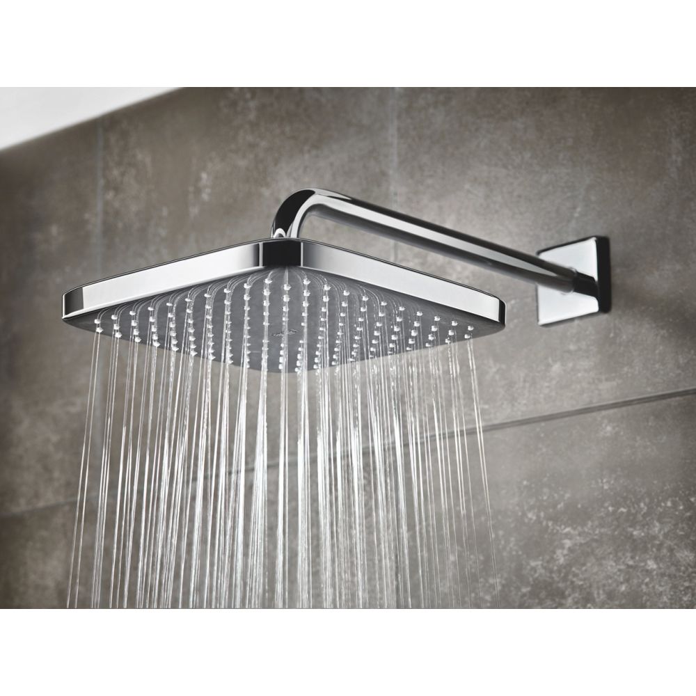 Верхний душ GROHE Tempesta Cube 250, 9,5 л/мин, 1 режим, 380 мм, хром (26682000)