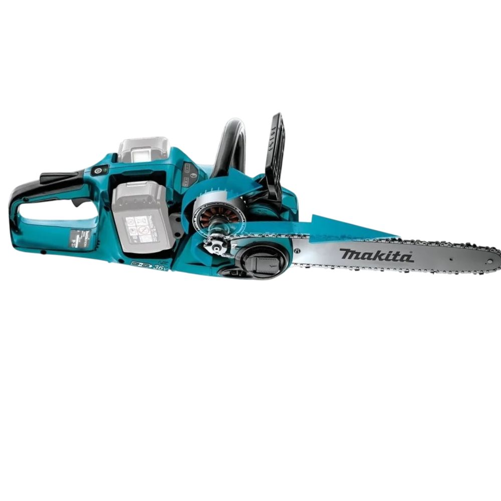Аккумуляторная цепная пила Makita DUC355PT2, 18 В, 35 см, с 2 АКБ и ЗУ