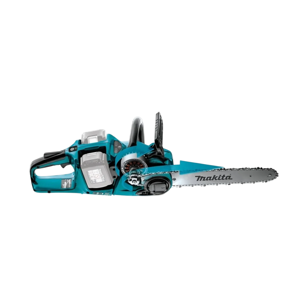 Аккумуляторная цепная пила Makita DUC355PT2, 18 В, 35 см, с 2 АКБ и ЗУ