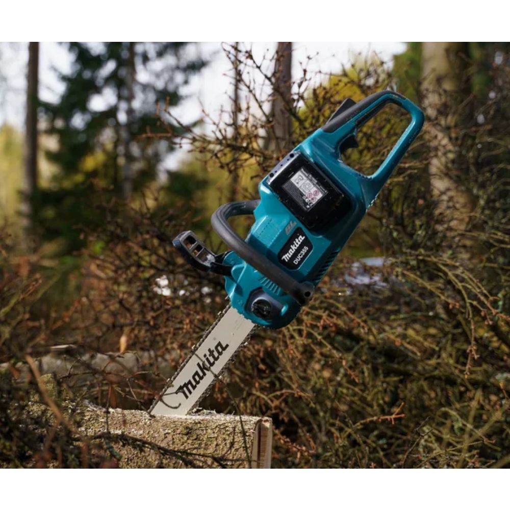 Аккумуляторная цепная пила Makita DUC355PT2, 18 В, 35 см, с 2 АКБ и ЗУ